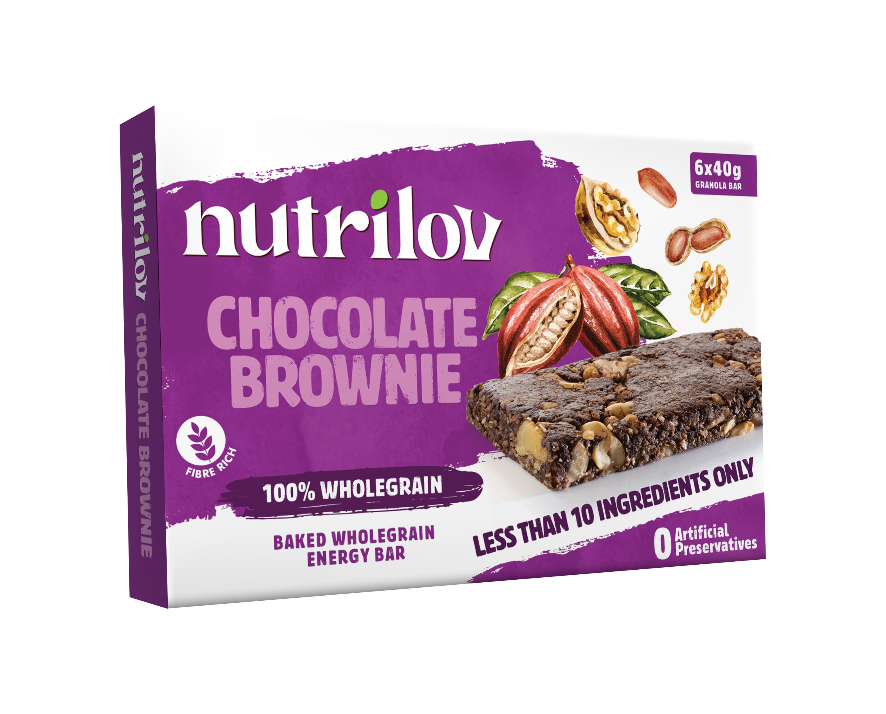 Chocolate Brownie Granola Bar 40g x 6 Bars