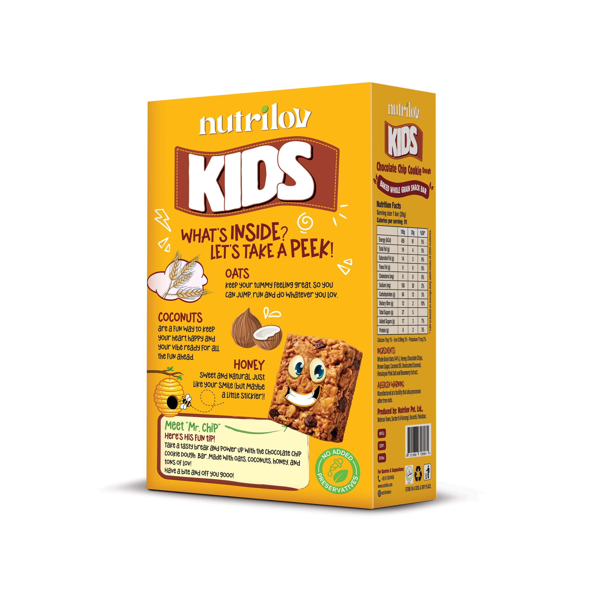 Box of 12 Kids Snack Bars (20g x 12)