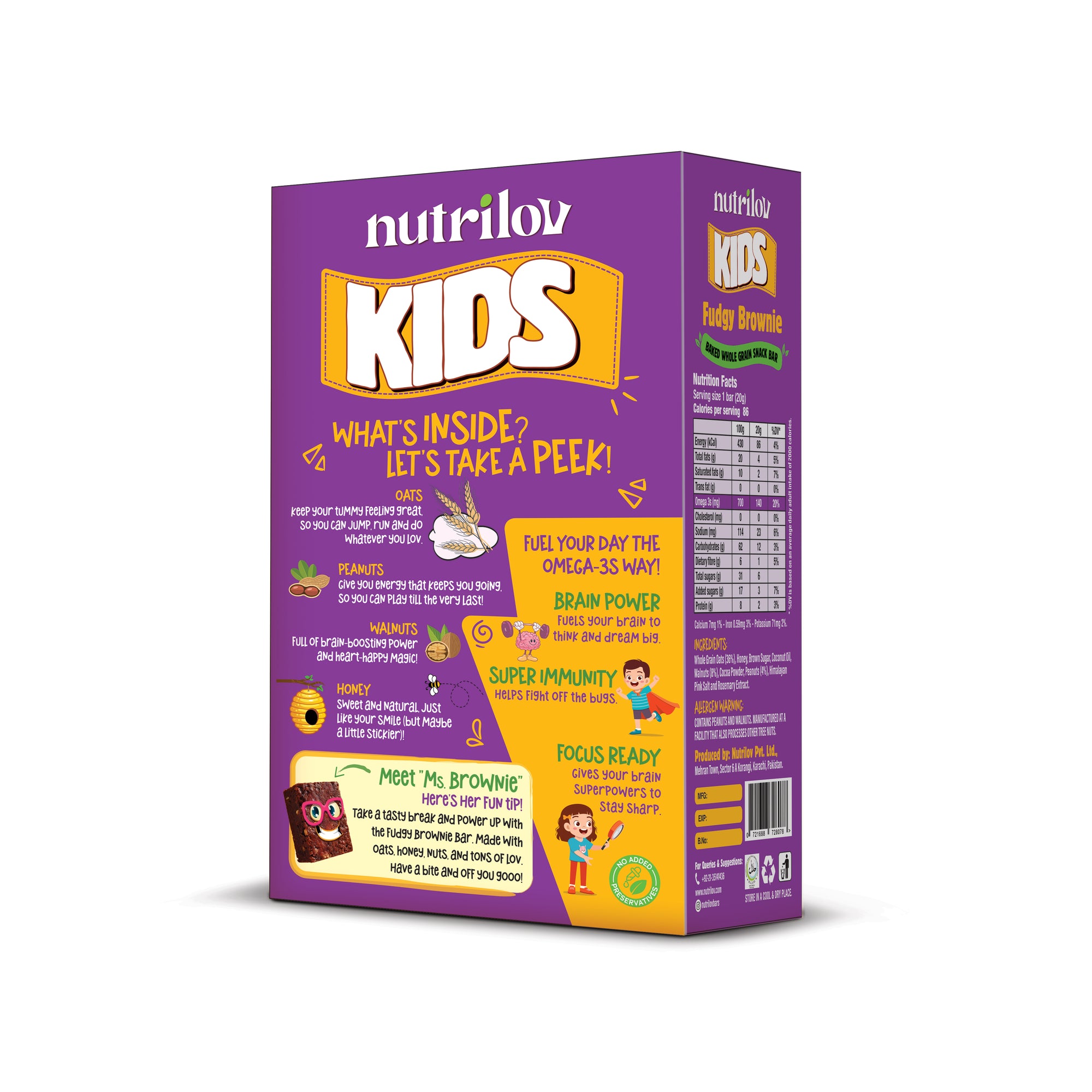 Box of 12 Kids Snack Bars (20g x 12)