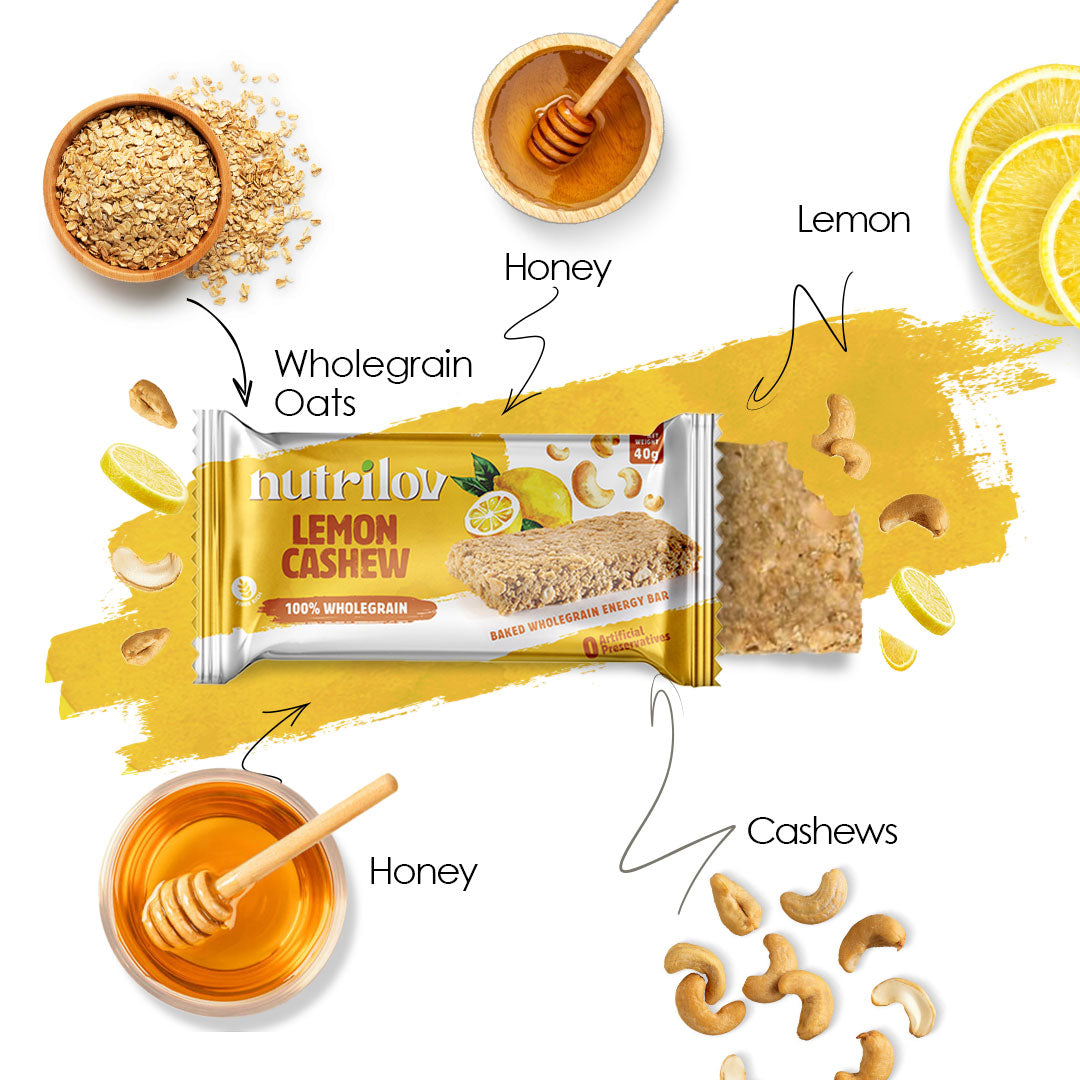 LEMON CASHEW GRANOLA BAR 40G X 20 BARS