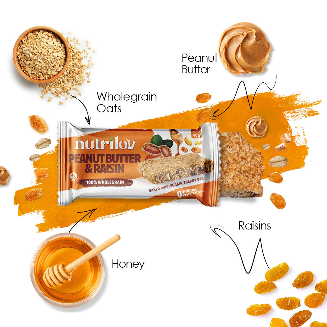 PEANUT BUTTER & RAISIN GRANOLA BAR 40G X 20 BARS