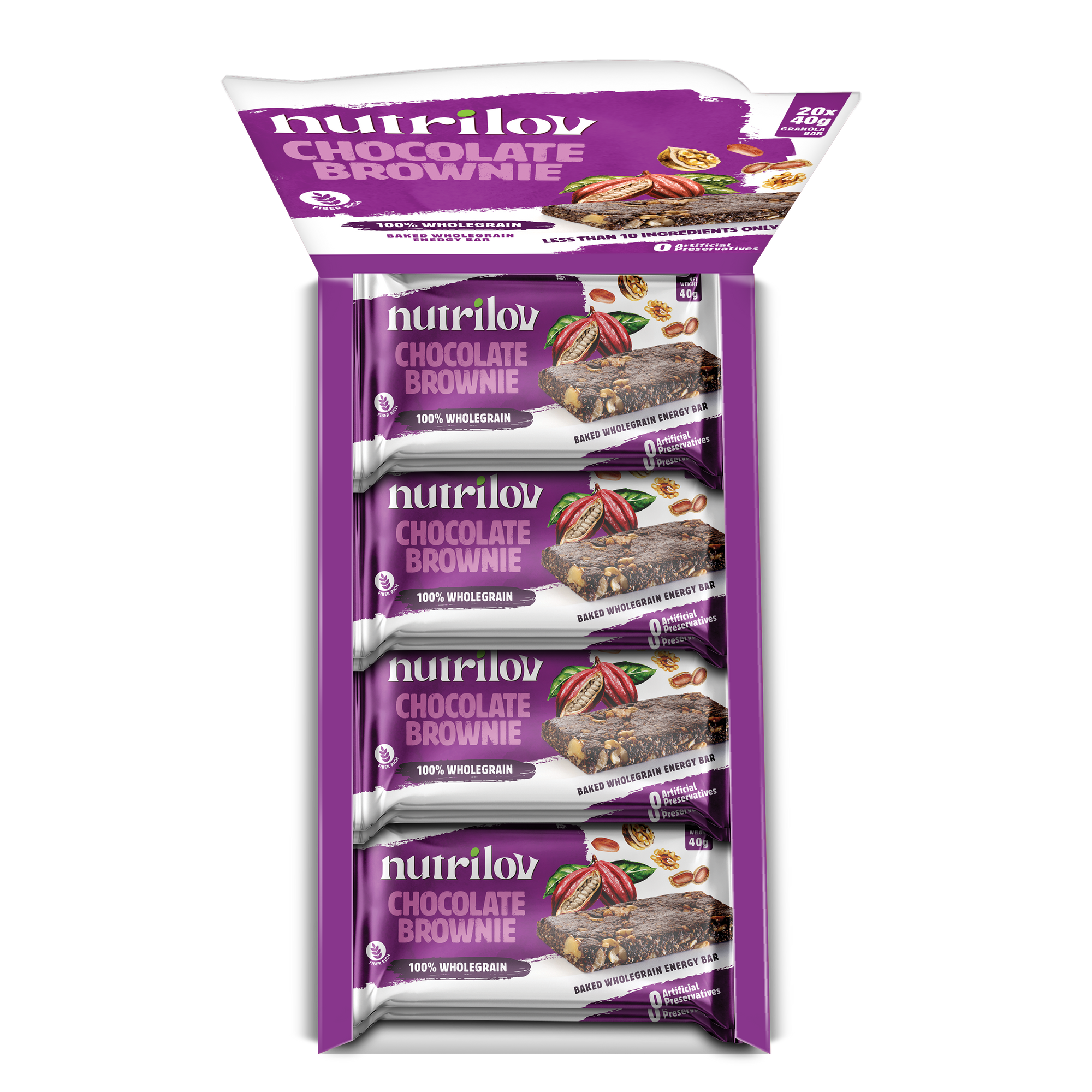 Chocolate Brownie Granola Bar 40g x 20 Bars