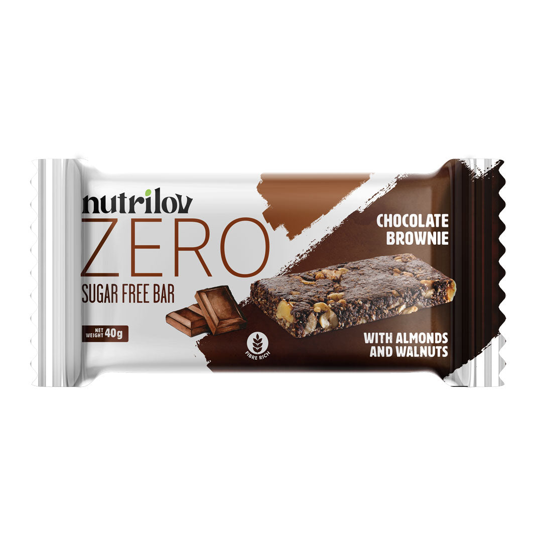 NUTRILOV ZERO CHOCOLATE BROWNIE  40G BAR