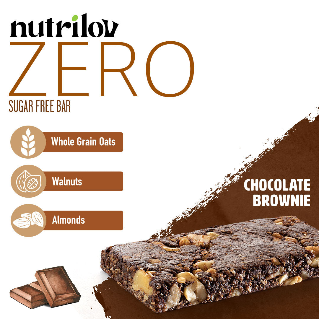 NUTRILOV ZERO CHOCOLATE BROWNIE  40G BAR