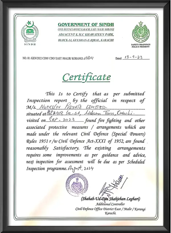 Government of Sindh Certificate