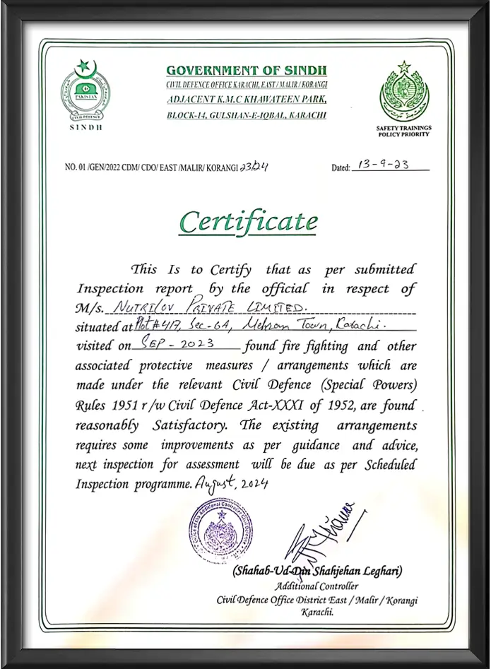 Government of Sindh Certificate