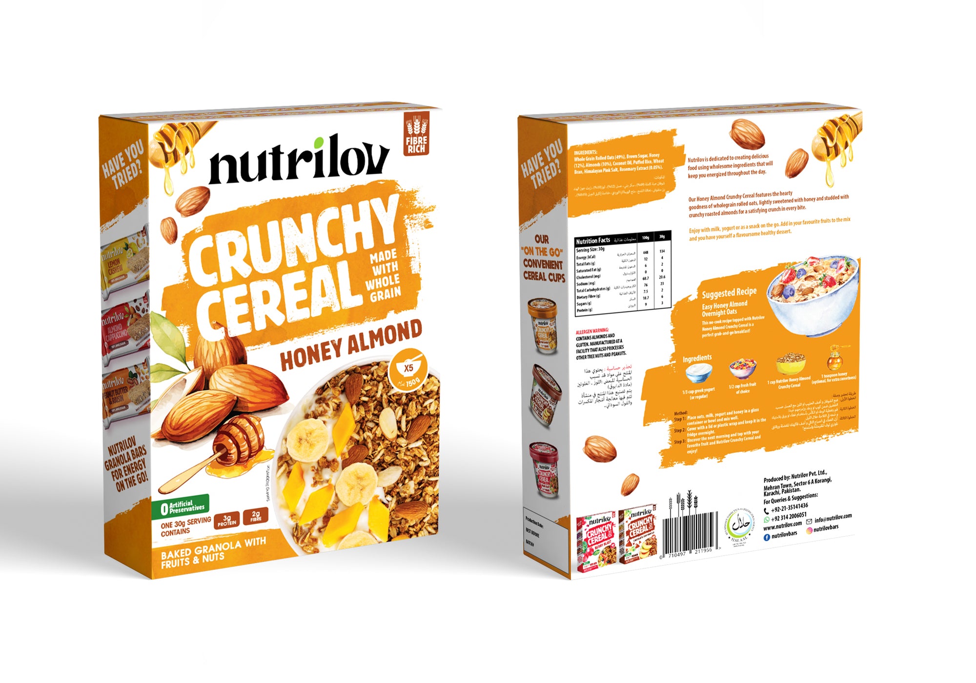 Crunchy Cereal Honey Almond 150g Box