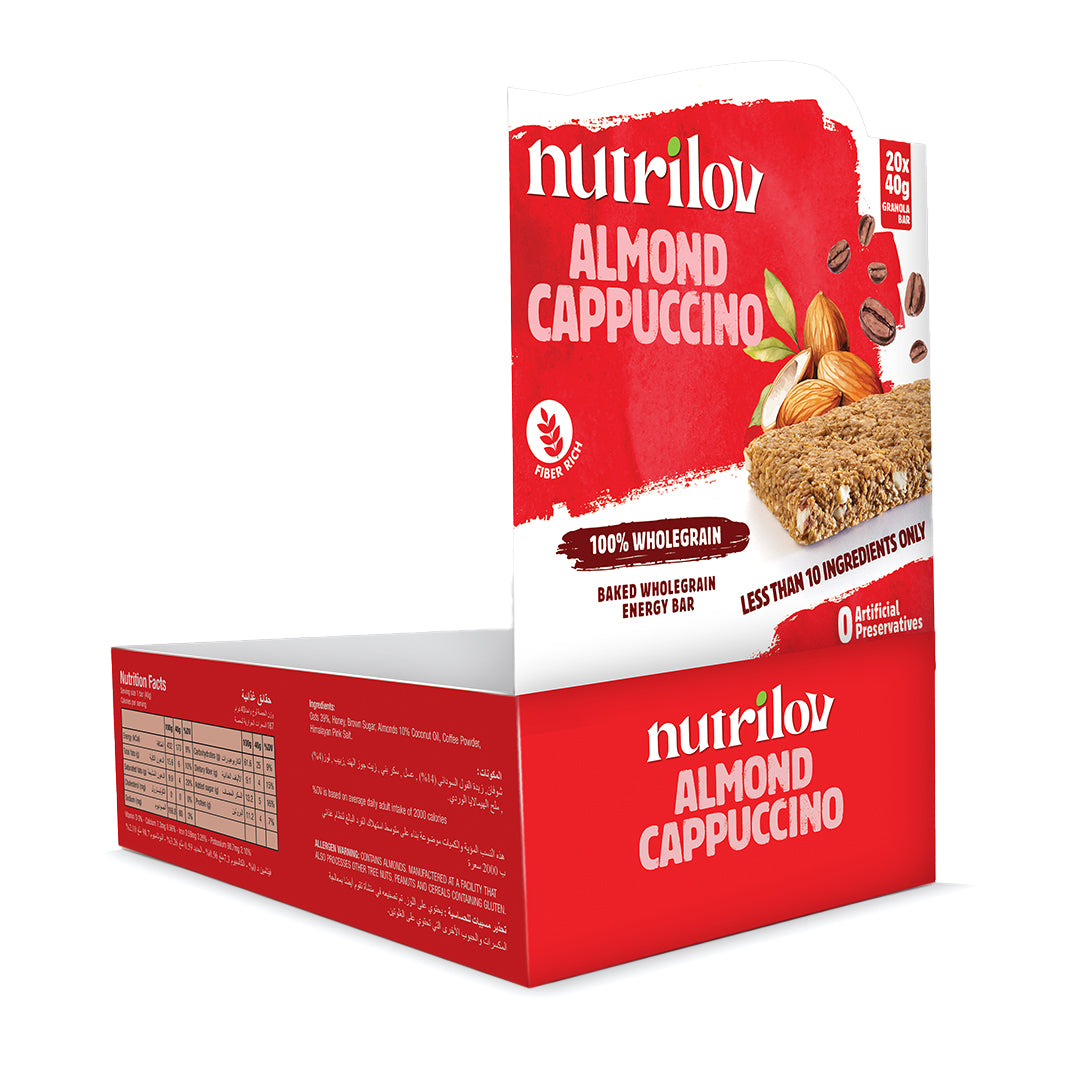 Almond Cappuccino Granola Bar (Box of 20)