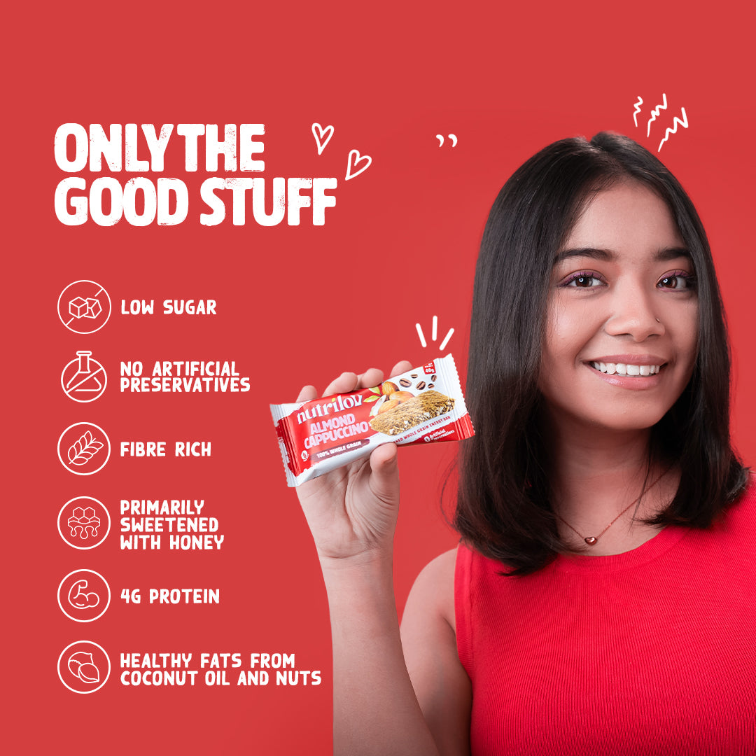ALMOND CAPPUCINO GRANOLA BAR 40g X 6 BARS