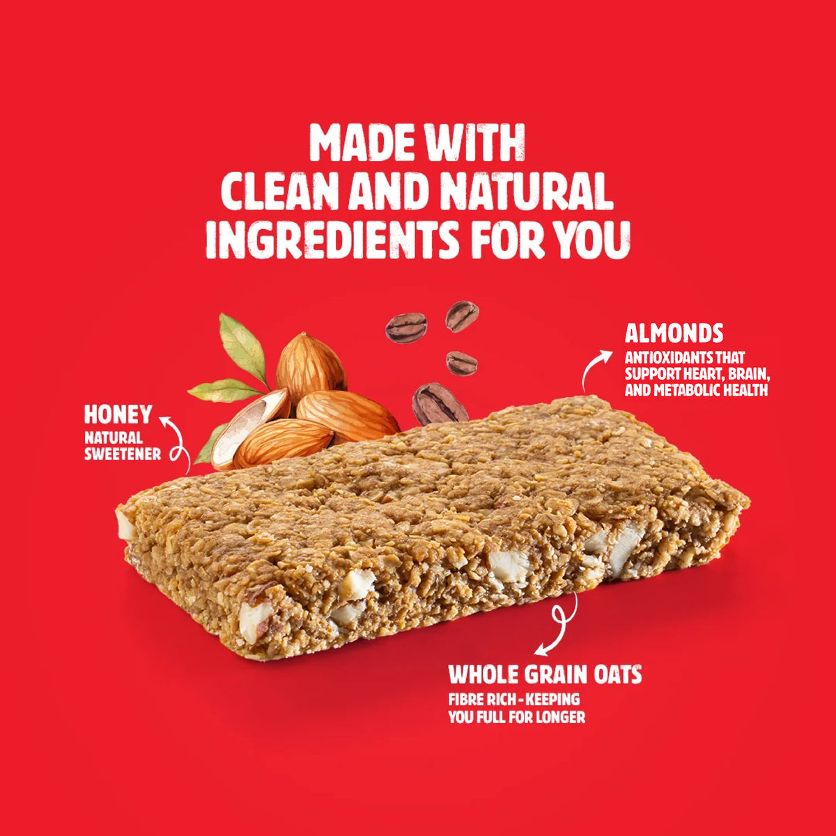 ALMOND CAPPUCINO GRANOLA BAR 40G