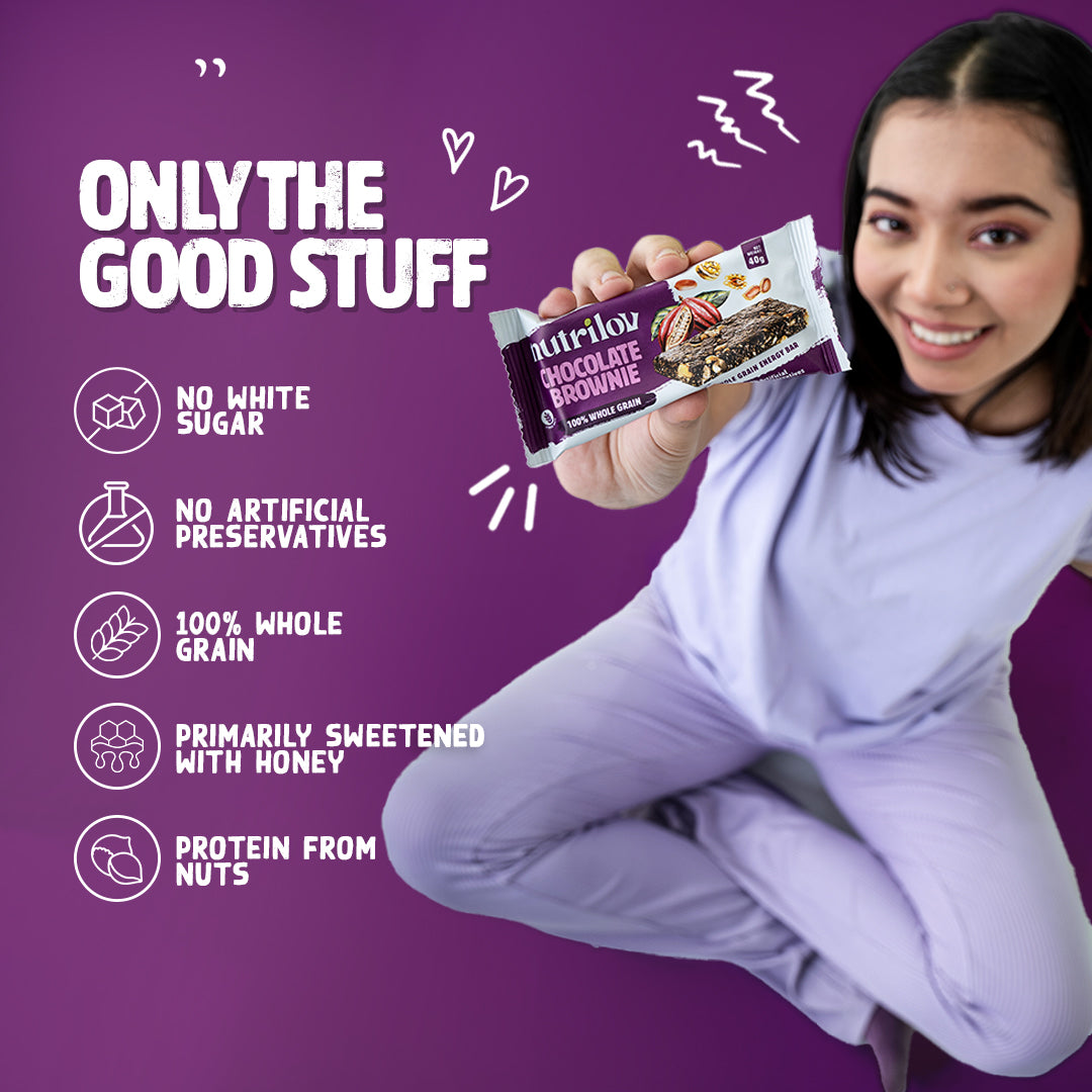 CHOCOLATE BROWNIE GRANOLA BAR 40G