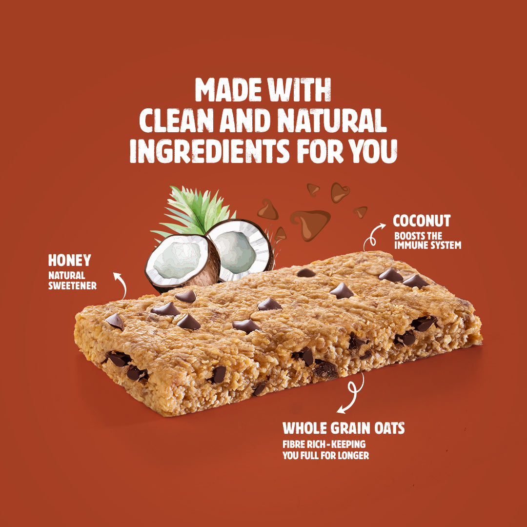 CHOCOLATE CHIP & COCONUT GRANOLA BAR 40g X 6 BARS
