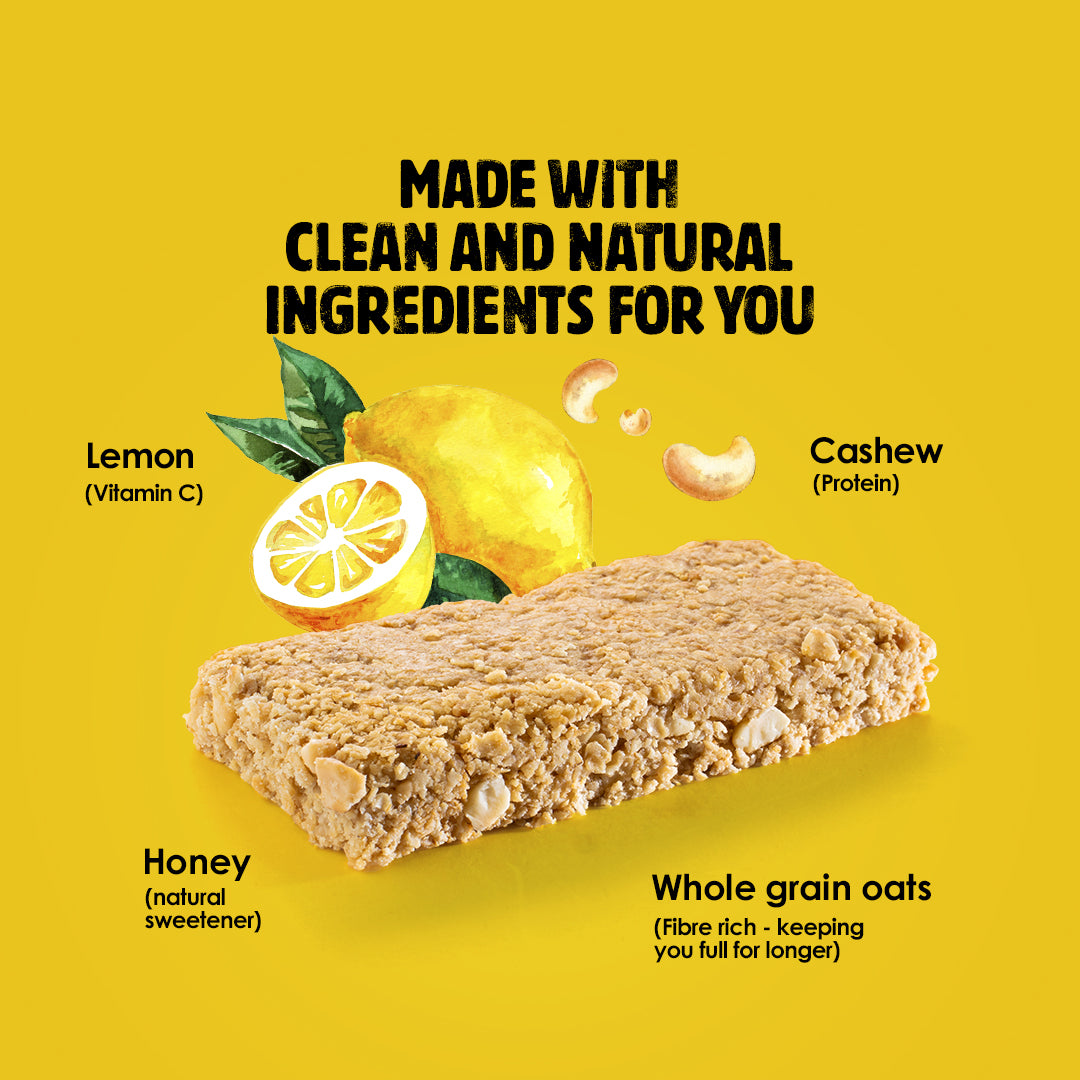 LEMON CASHEW GRANOLA BAR 40g X 6 BARS