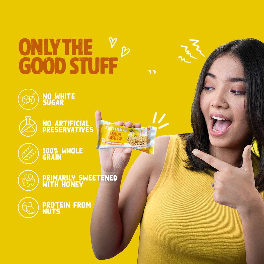LEMON CASHEW GRANOLA BAR 40G
