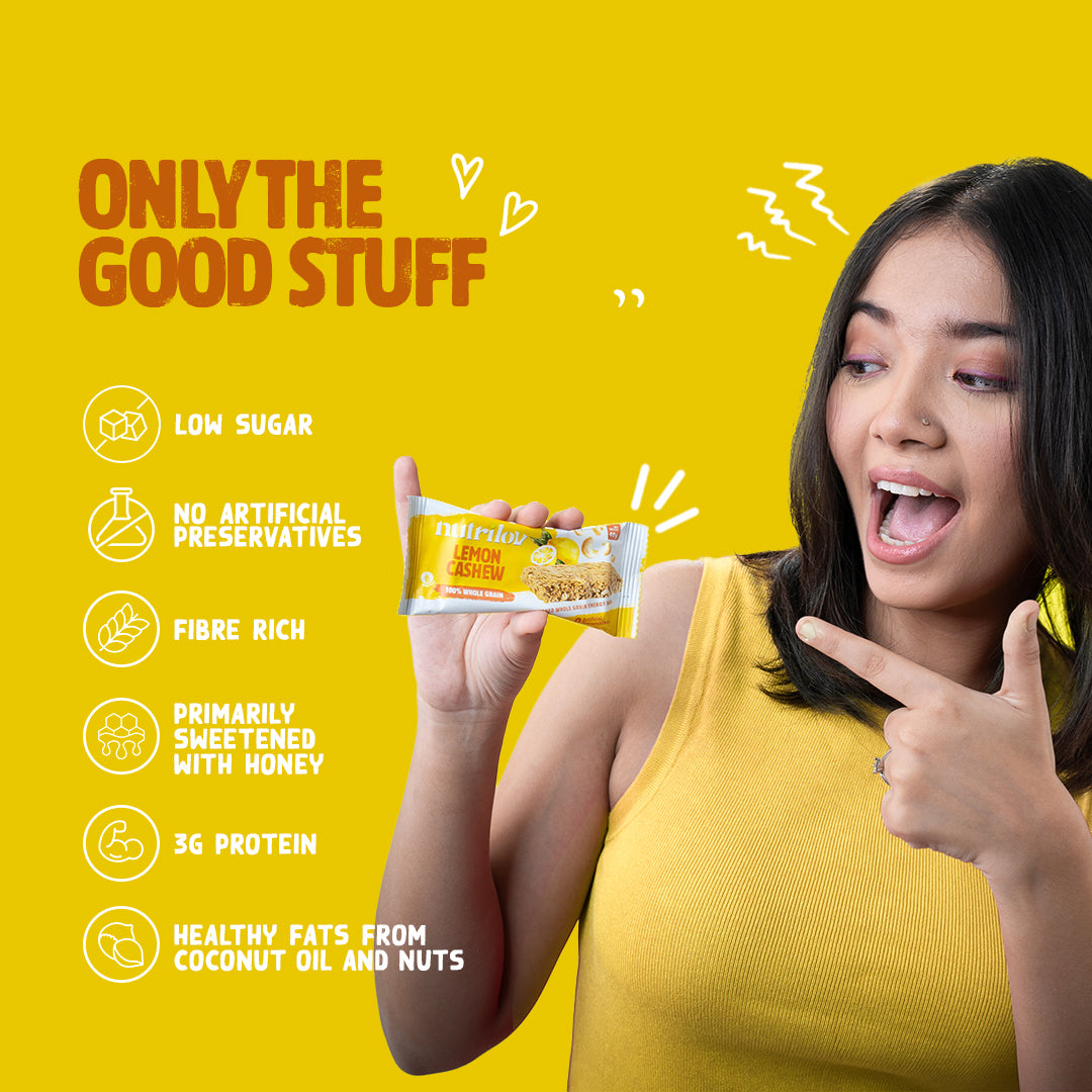 LEMON CASHEW GRANOLA BAR 40G
