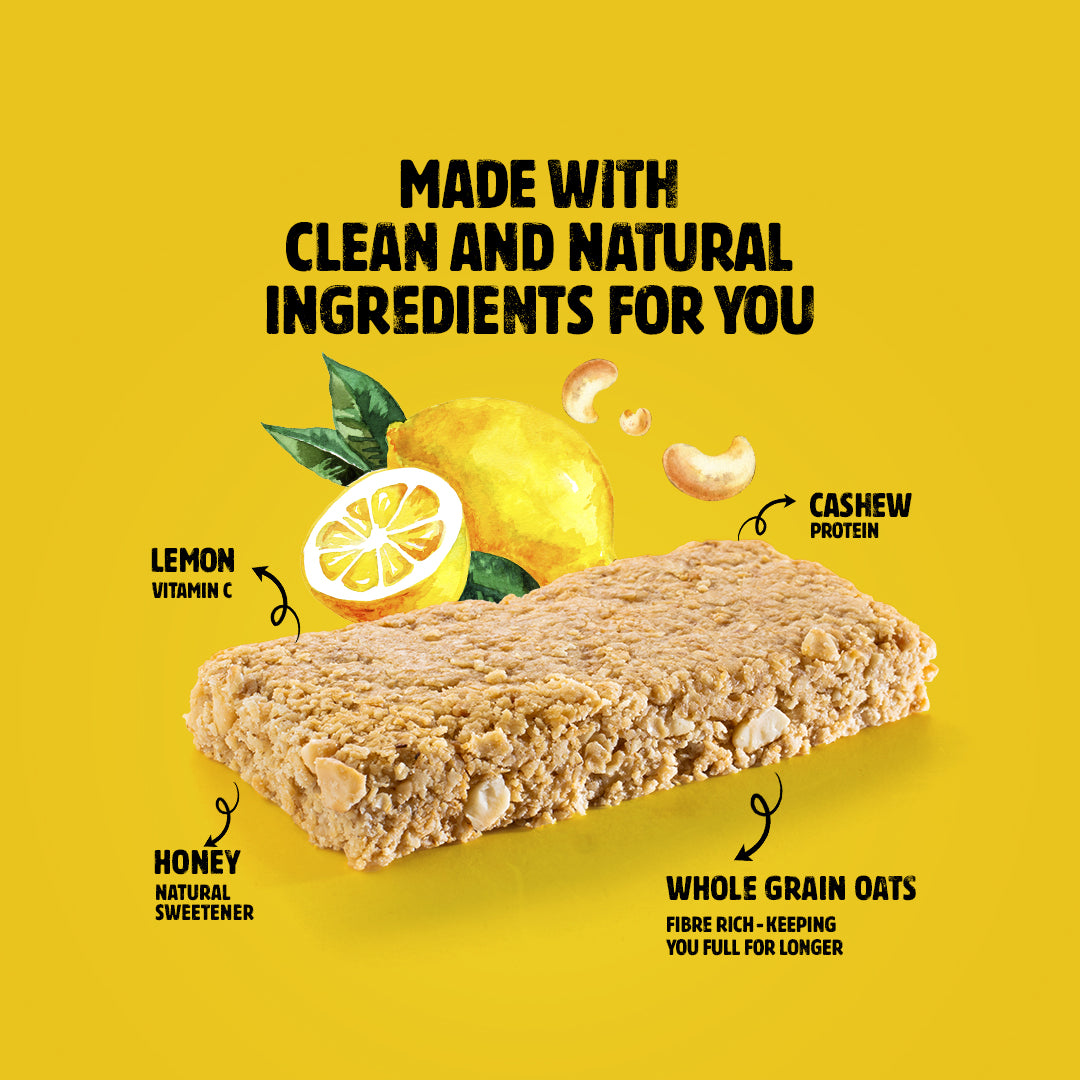 LEMON CASHEW GRANOLA BAR 40G X 20 BARS