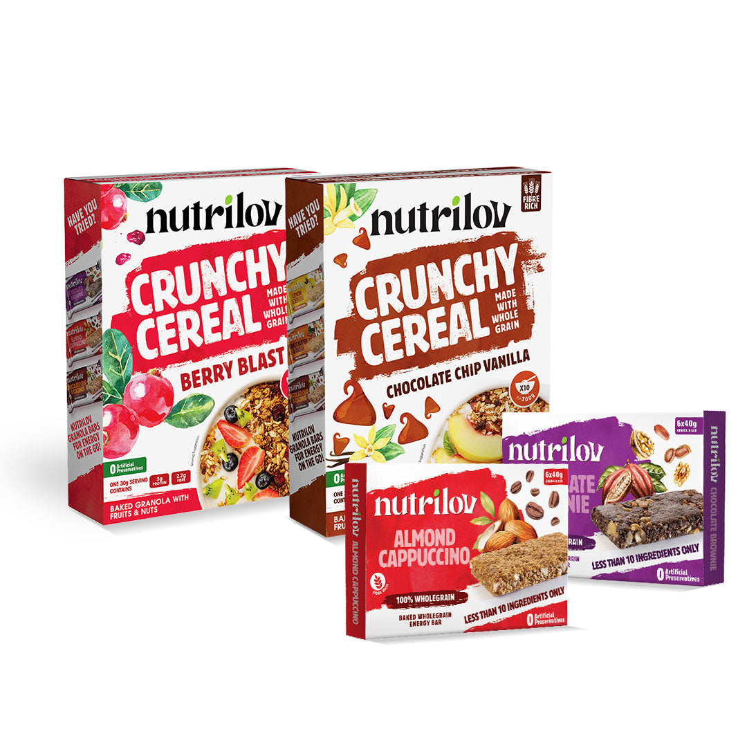 On The Go Goodness -2 Cereal Boxes, 12 Granola Bars