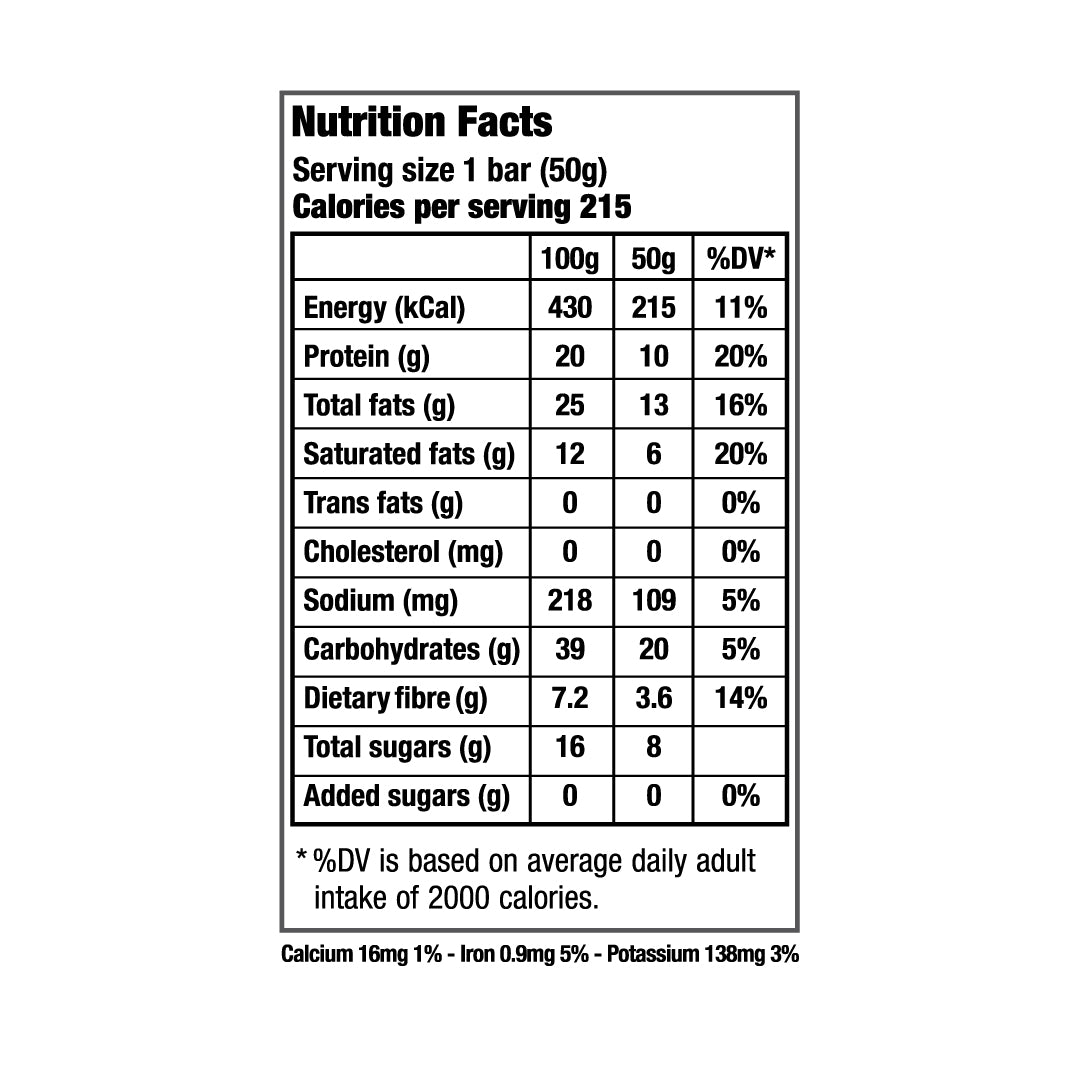 Nutrilov Protein Peanut Butter & Chocolate Chip Bar 50g X 6 Bars (10G Protein/Bar)