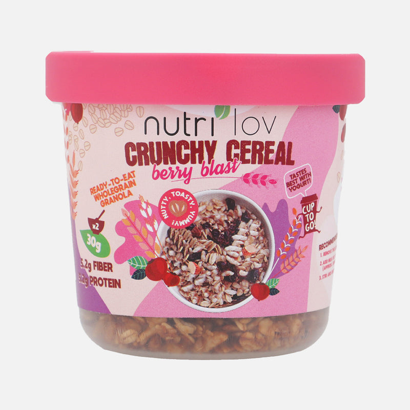Nutrilov Crunchy Cereal Berry Blast 70g Cup