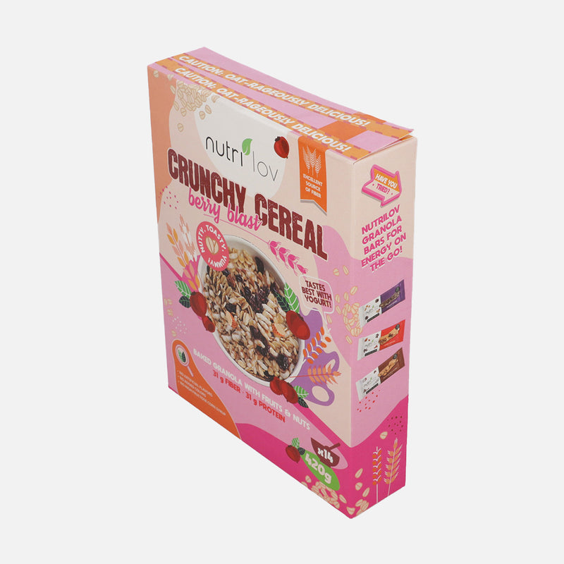 Nutrilov Crunchy Cereal Berry Blast 420g Box