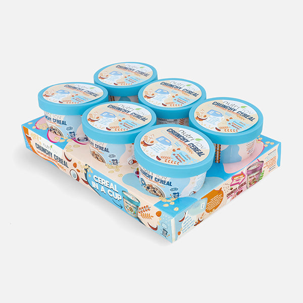 Nutrilov Crunchy Cereal Coconut Almond - Tray of 6 Cups 70g