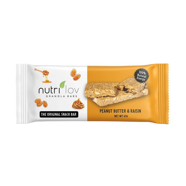 Nutrilov Peanut Butter & Raisin Granola Bar