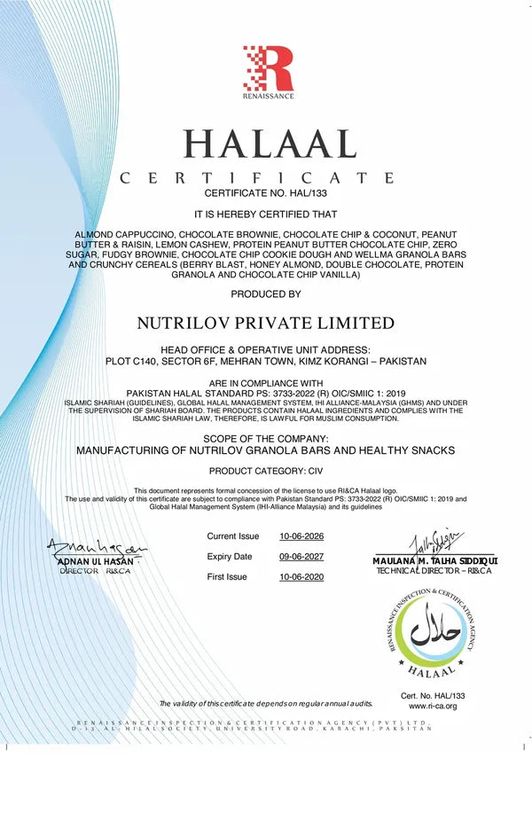 Nutrilov Halal Certificate